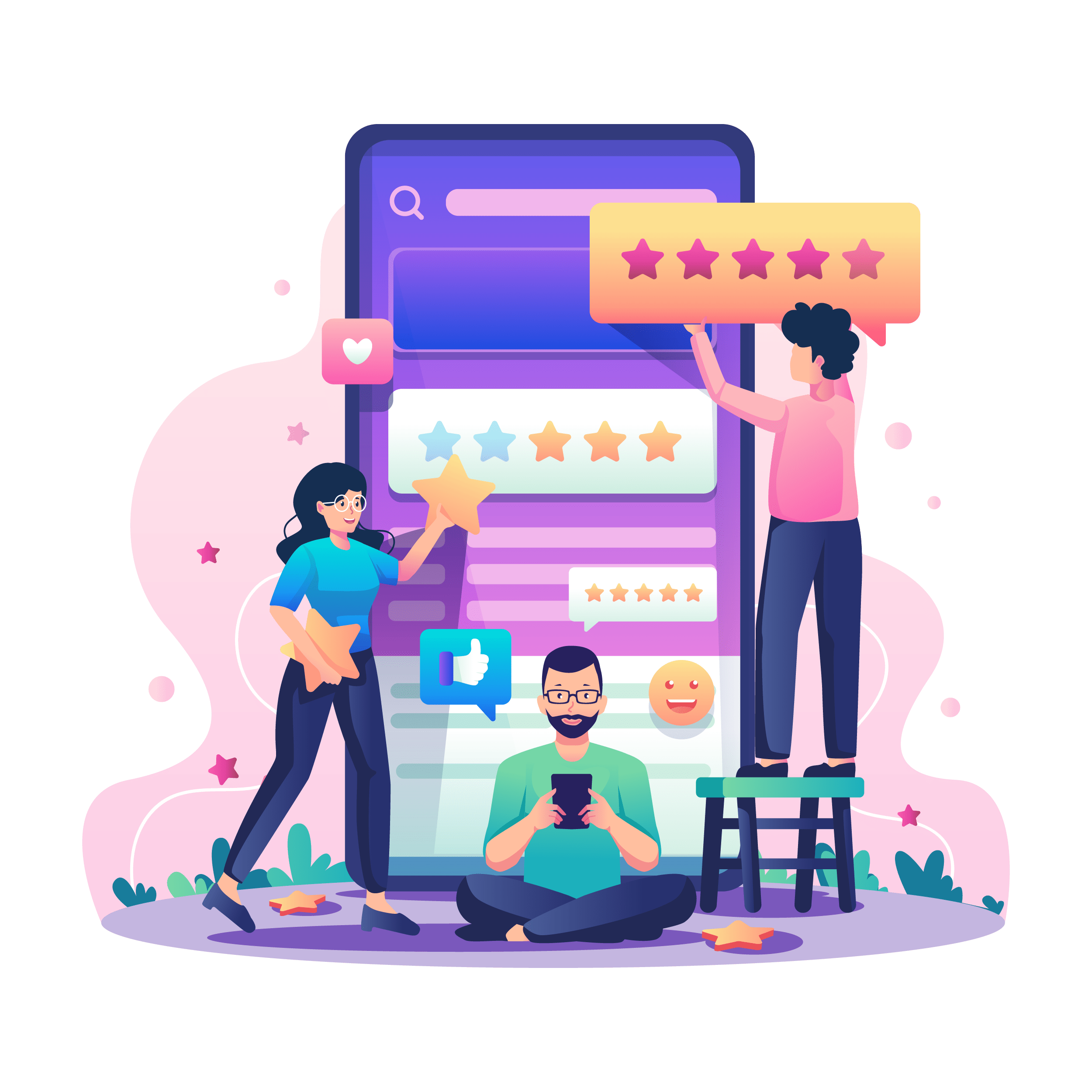 —Pngtree—customer Reviews With People Giving 8644419