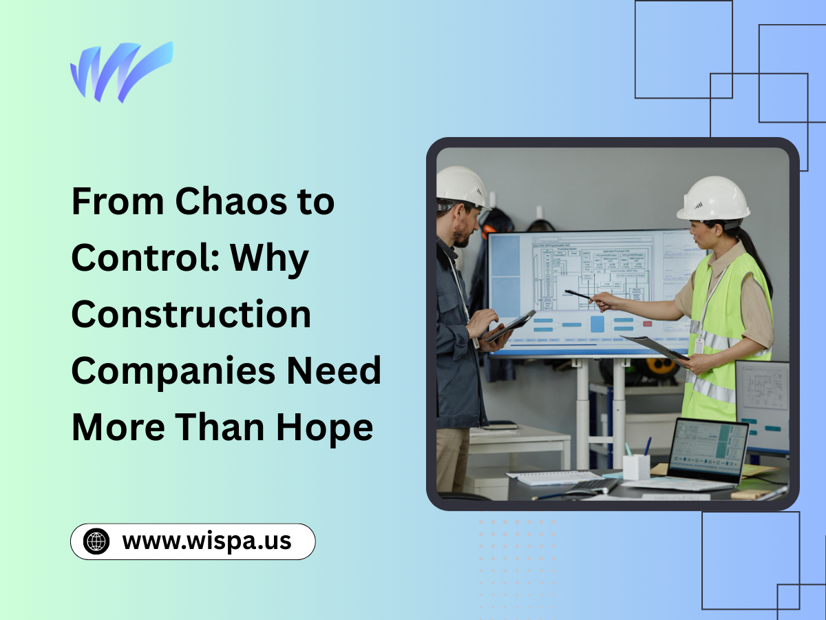 From Chaos to Control: Why Construction Companies Need More Than Hope