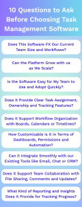 10 Questions to Ask Before Choosing Task Management Software