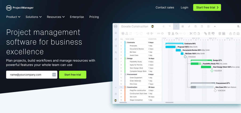 ProjectManager – Flexible but Generic